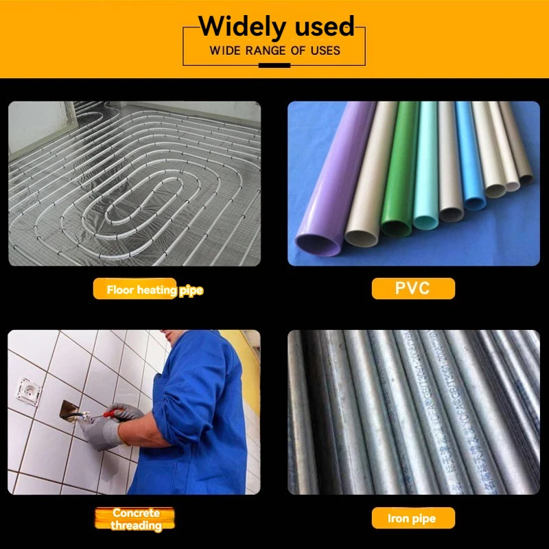 Detector de bloqueio de tubulação sem fio eletricista tubo de plástico pvc rosqueamento de tubulação detector de bloqueio de parede removedor de bloqueio