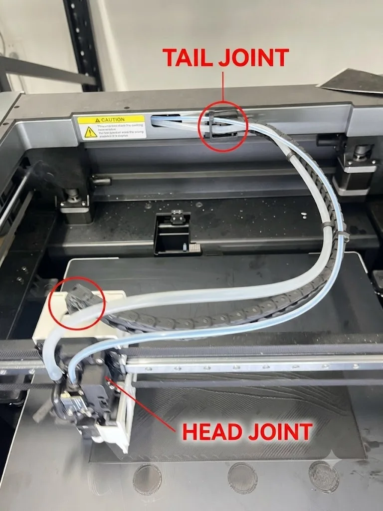 QIDI Max 4 3D Printer Extruder Toolhead Drag Chain Hinge Mount Front Joint Connection Replacement Bracket Repair Parts