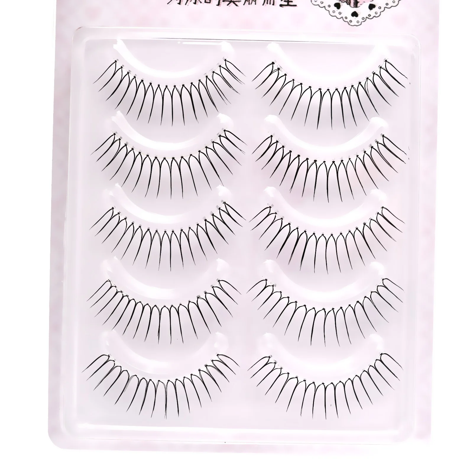 Pestañas postizas Kpop segmentadas en forma de U, grupo coreano, pestañas individuales naturales, pestañas de Manga de gran capacidad DIY