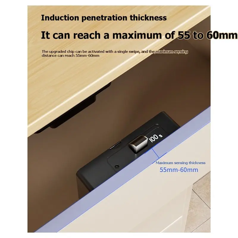 Smart Drawer Electronic Door Lock NFC Technology-Hidden DIY Wooden Cabinet Lock Featuring Multiple Unlocking Method Options