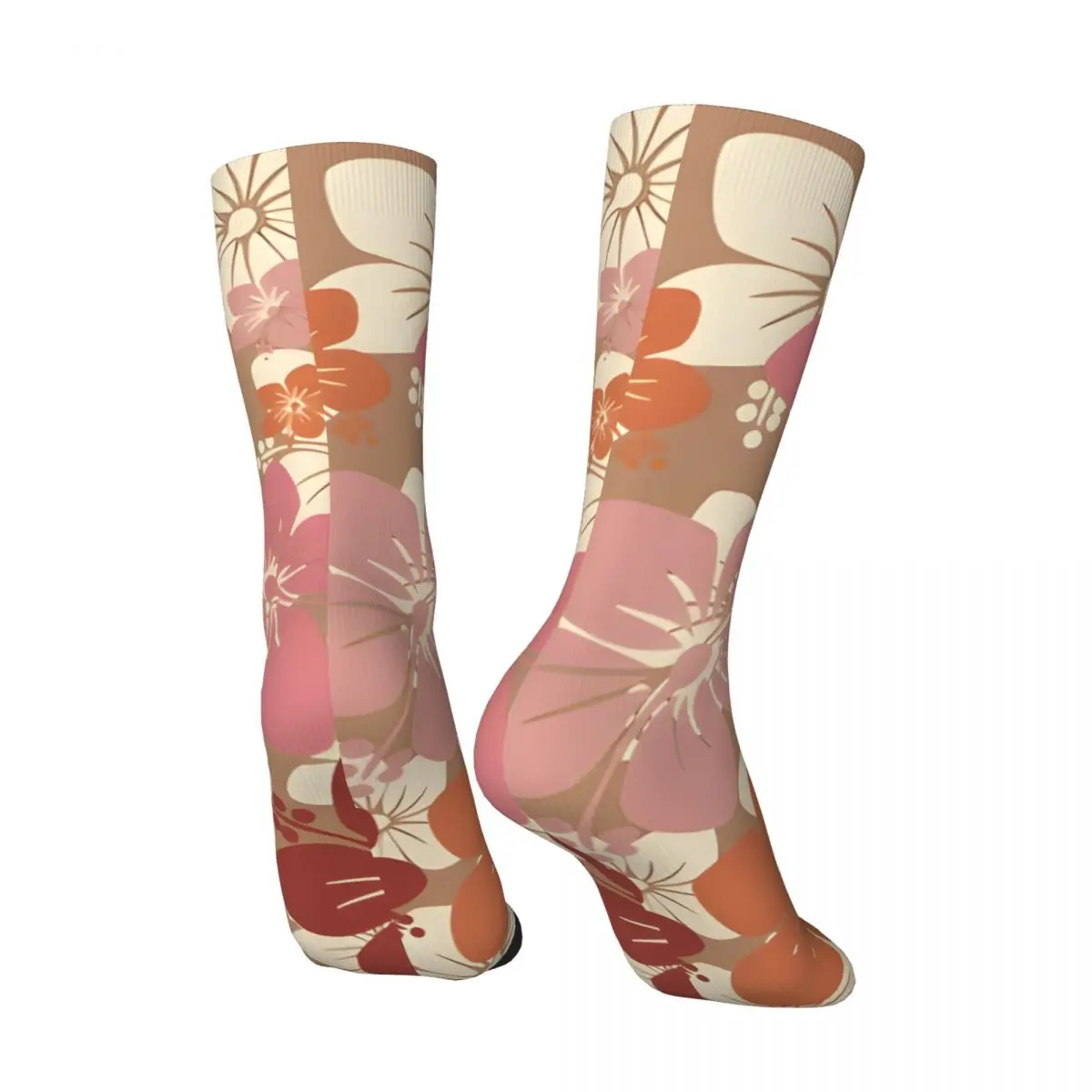 Calcetines de compresión con estampado de mercado de flores para hombre, medias de compresión sin costuras, estilo Harajuku, novedad