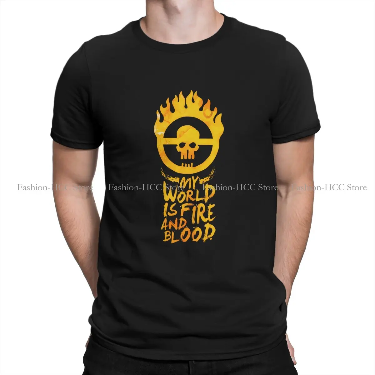 My World Is Fire Hipster Polyester TShirts Mad Max Men Style Tops T Shirt Round Neck