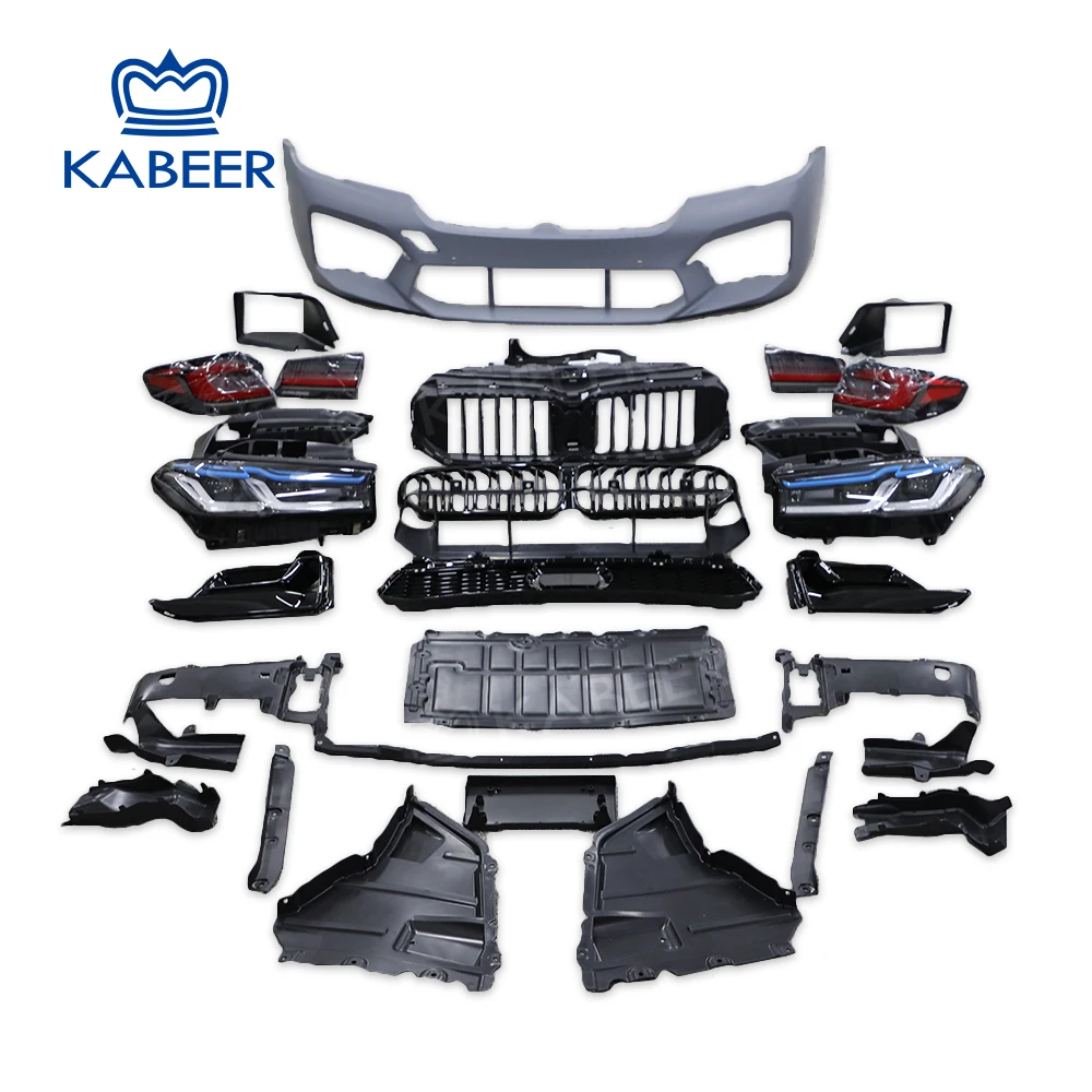 

For BMW 5 Series LCI G30 G31 G38 M5 Style 2017 Upgrade To 2021 Modified Body Kit Lamp Light System With Bumper Grill Fog Cover