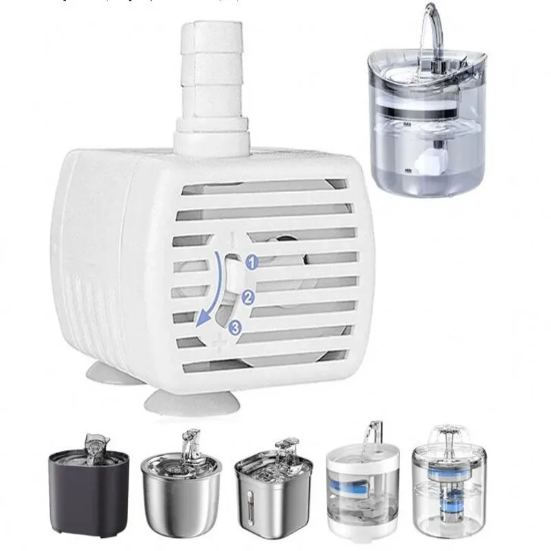 Water Pump Pet Cat Water Fountain Anti-dry Burning Motor Replacement for Cat Flowers Drinking Bowl Water Dispenser Pet Products image 5