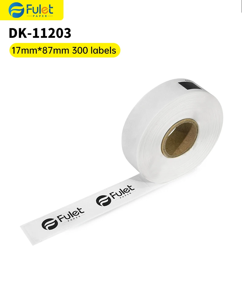 

Совместимые этикетки для папок Brother DK-11203, 0,66 x 3,4 дюйма (17 x 87 мм), 300 этикеток на рулоне