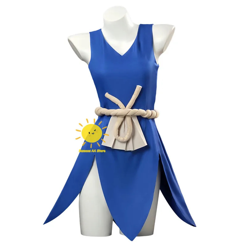 Anime Dr.Stone Cosplay Kohaku Cosplay Costumes Dress Waistornament Belt Kohaku Suit Wig Amber Halloween Carnival Cos Adult Women