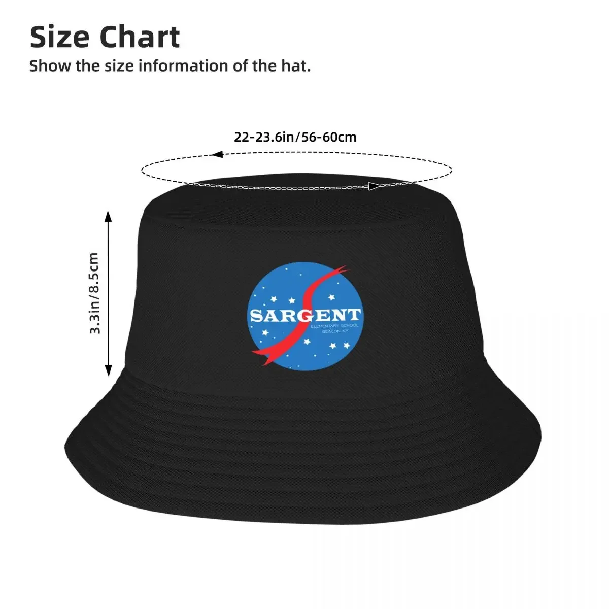 Sargent Elementary School Logo Bucket Hat Hat Baseball Cap Thermal Visor Luxury Man Hat For Girls Men's