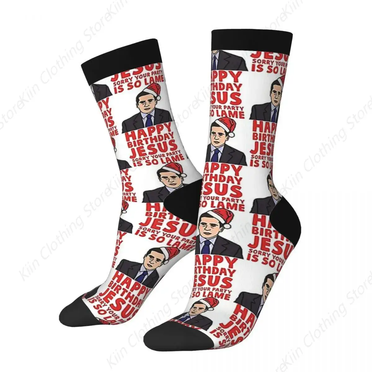 Happy Birthday Jesus Sorry Your Party Is So Lame Socks High Quality Stockings All Season Long Socks for Unisex Birthday Present