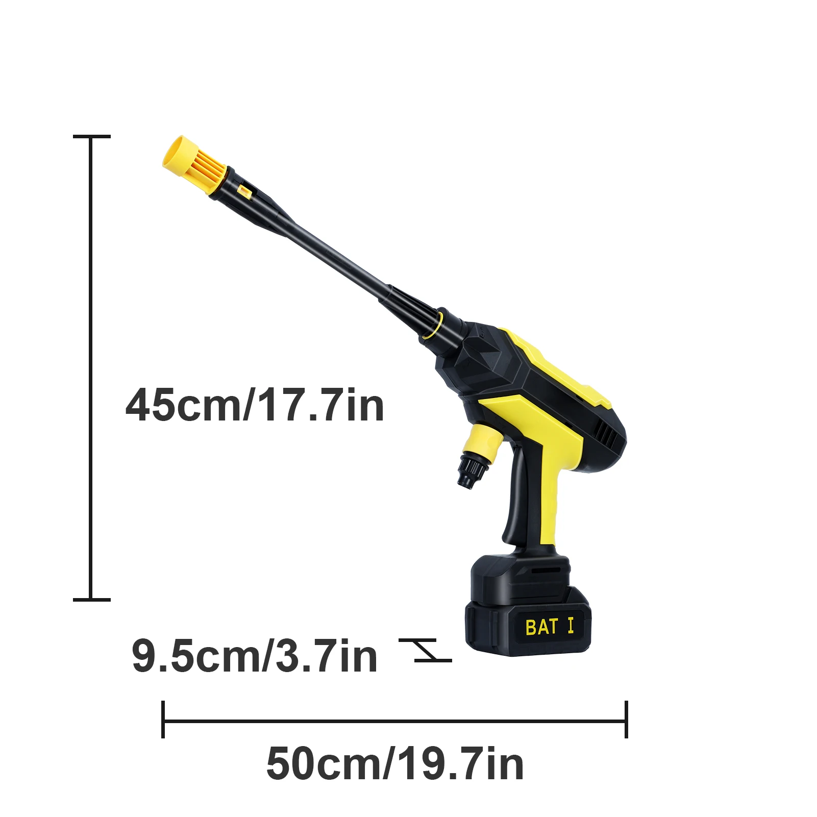 150W 10-20BAR Cordless Electric High Pressure Washer Efficient Car Garden Cleaning Spray Gun Tool Handheld Portable Power Washer