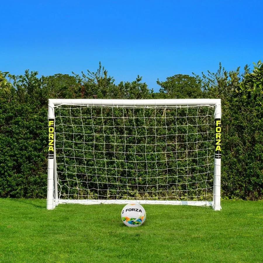 6 x 4ft Soccer Goal - 100%UK-Made Backyard Goal with Unbreakable Goalpost Bundle - Quick 2 Min Setup Durable Steel