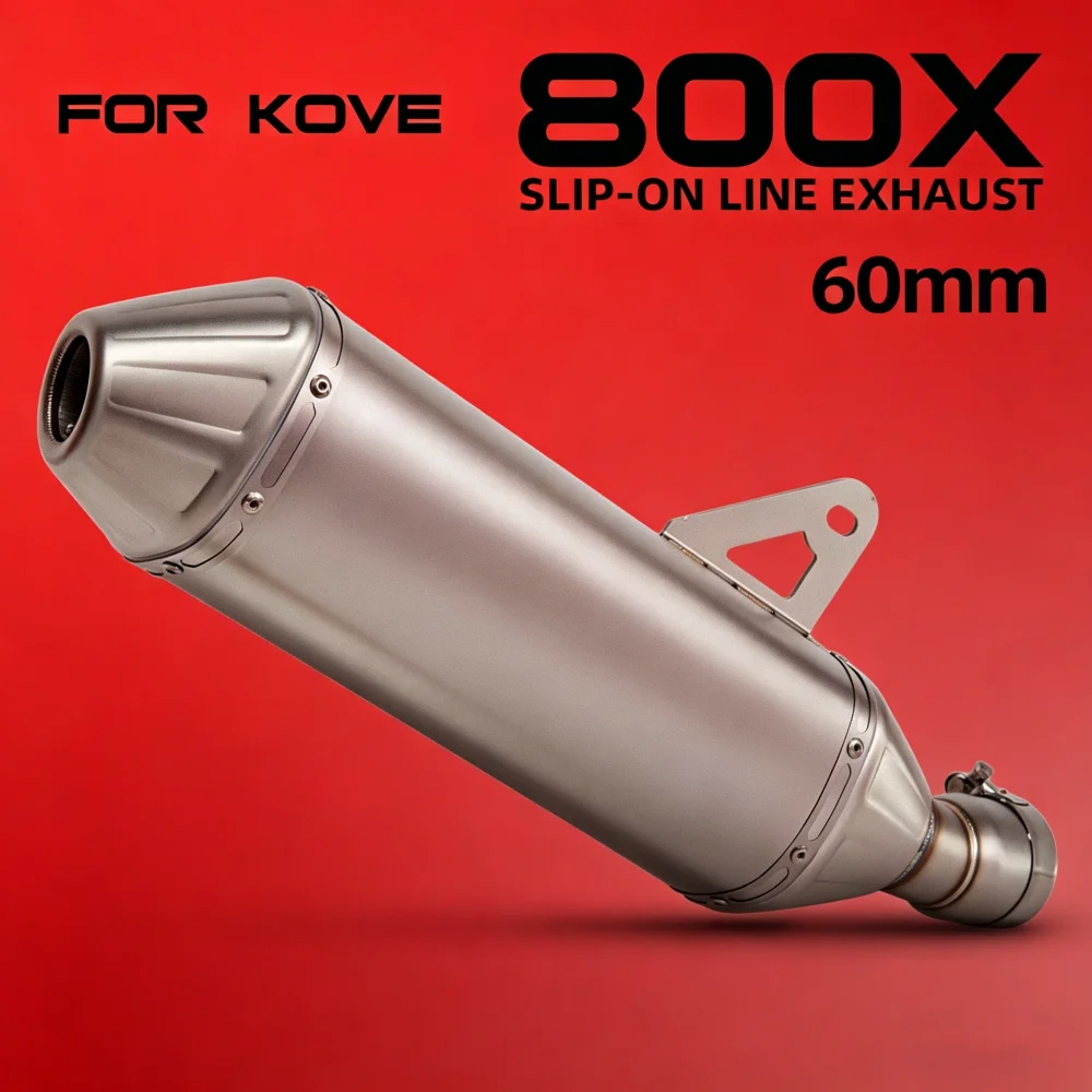 

800X Pro exhaust pipe For KOVE 800X Pro 800 X Rally Adventure Motorcycle exhaust Slip on Line muffler with db killer