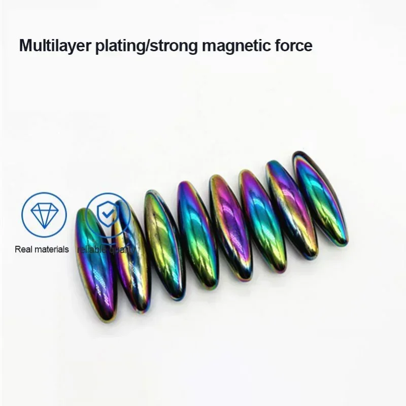 10/20PCS D43x15mm D60x18mm Oval Colorful Magnet Strong Magnetic Therapy Relief Oval Shape Ferrite Magnet