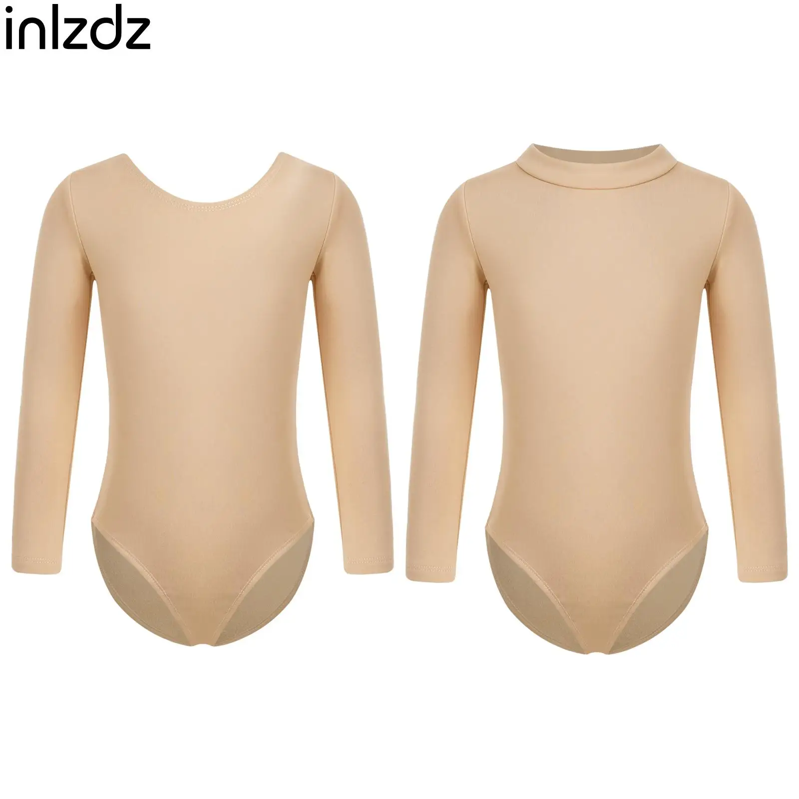 

Children Girls Gymnastics Training Leotard Long Sleeve Fleece Lined Warm-up Bodysuit for Kids Ballet Dance Class Party Ballerina