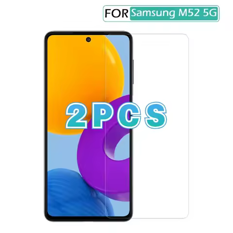 2Pcs Cover Screen Protectors for Samsung Galaxy M52 F42 A52s M32 A22 A03S Tempered Glass for Samsung Galaxy M42 M62 M12 Glass