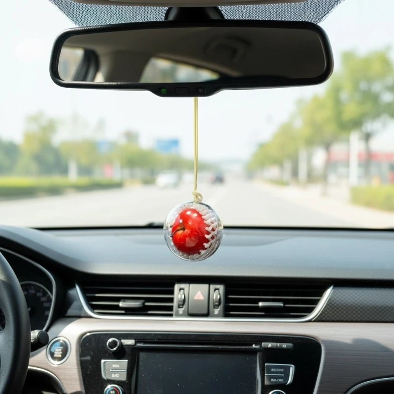 Safety Themed Car Mirror Ornament Universal for Interior Styling & Gifting