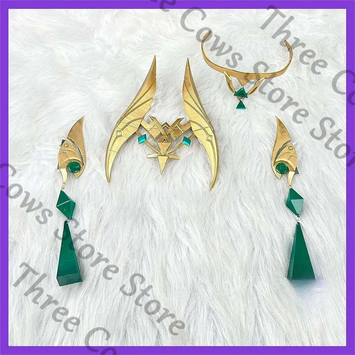 anime-genshin-impact-nefer-cosplay-glove-hair-decorations-props-gloves-halloween-model-headwear-accessory-headdress-ambitus-gift