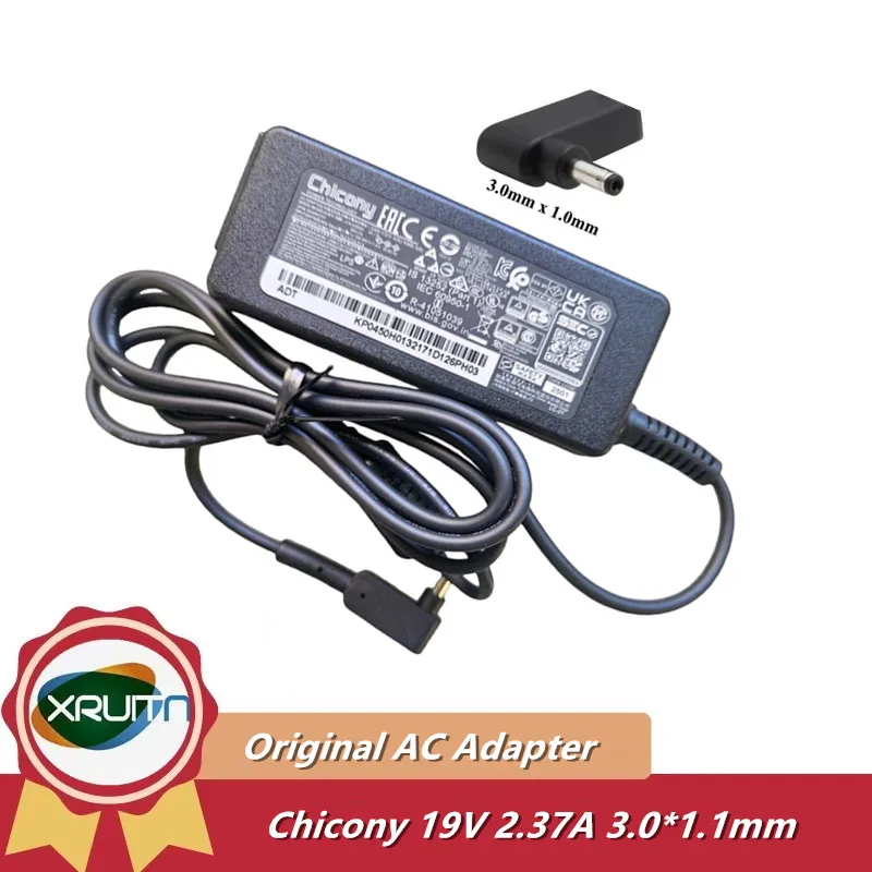 Original 19V 2.37A 45W Laptop Charger For Acer Aspire 3 A315-58 N20C5 AC Adapter For Acer Chromebook N15Q8 N15Q9 N15Q10 N16P1