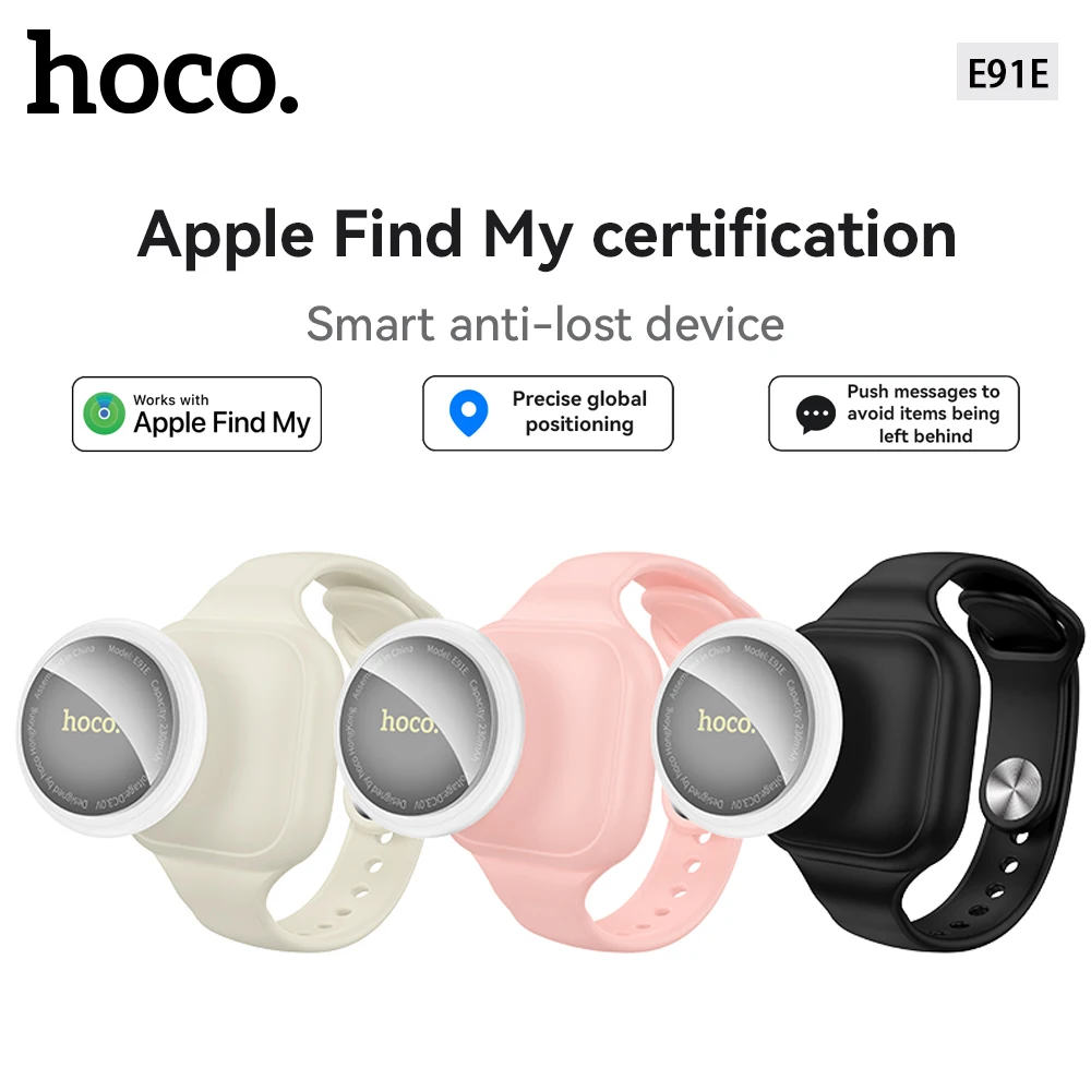 HOCO E91E Мини-умный GPS-трекер, совместимый с приложением iOS Apple Find My, напоминание о потери ключа автомобиля, устройство локатора для домашних животных и детей HOCO E91E Мини-умный GPS-трекер, совместимый с приложением iOS Apple Find My, напоминание о потери ключа автомобиля, устройство локатора для домашних животных и детей