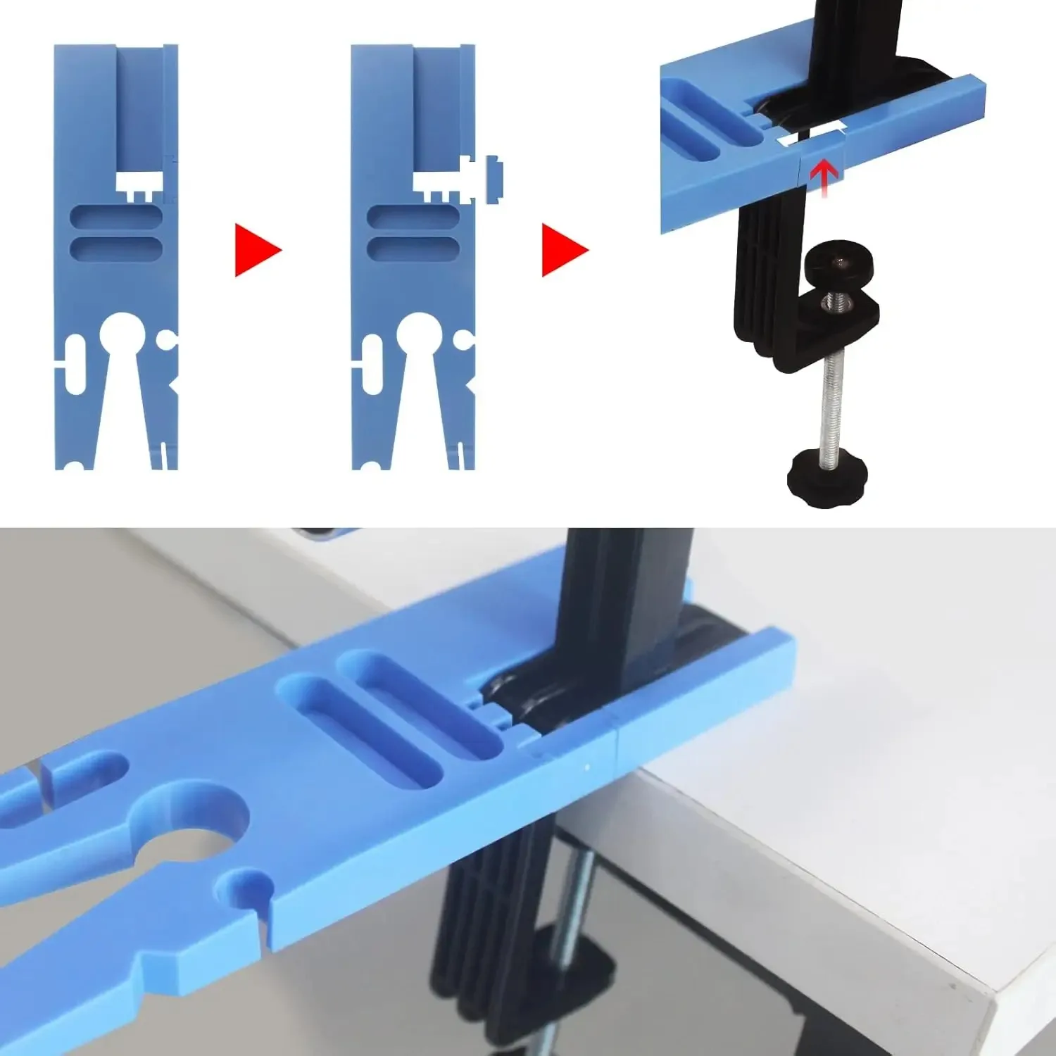Bench Pin V-Sloct C-Clamp Auxiliary Jewelry Workbench Tool for Table Plug Cutting Sawing & Processing Drilling for Metalworking