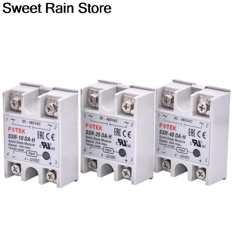 SSR-05DD -10 25, 40, 50, 60, 75 DD AA VA DA-H Однофазное твердотельное реле/трехфазный твердотельный модуль