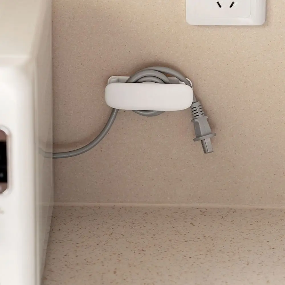 

2 PCS Practical Silicone Cord Wire Organizer Placement Rack Wrap Cord Hooks Self-Adhesive Hider Appliance Stand Office