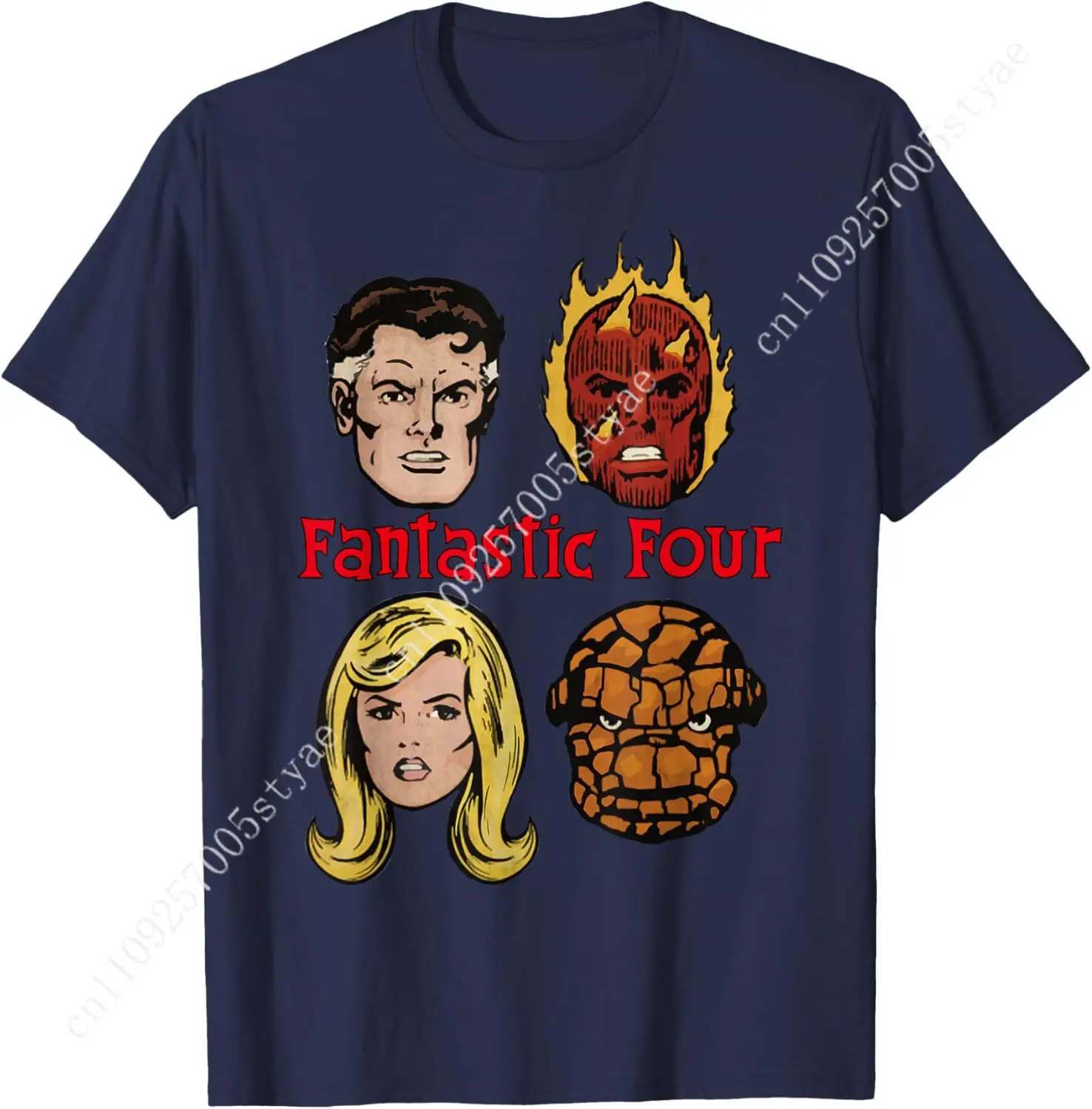

Marvel Fantastic Four Group Shot Comic Themed Poster T-Shirt