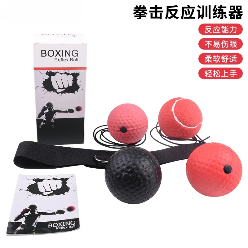 Boxing Speed Ball Head-mounted PU Punch Ball Sanda Training Hand Eye Reaction Home Sandbag Muay Thai Boxeo Fitness Equipment