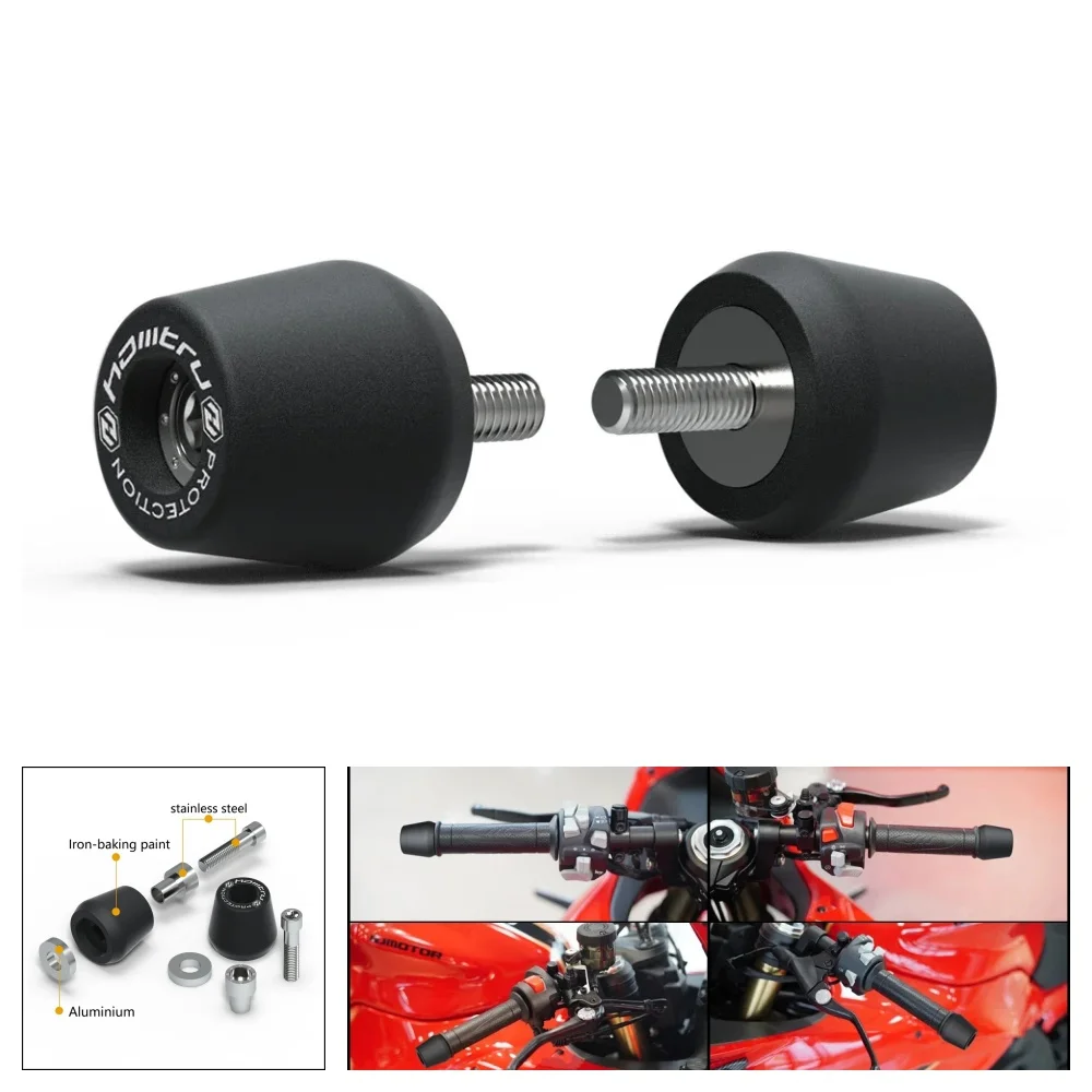 

For Kawasaki ZX-6R ZX6R 2003-2006 Motorcycle Handle Bar End Handlebar Grips Ends Cap Plug Slider Counterweight Cover