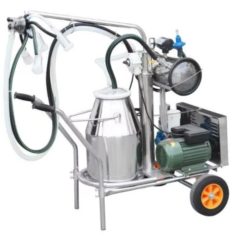 

Portable Single Bucket Automatic Electric Milking Machine Stainless Steel Goat Sheep Cow Camel Milking Machine