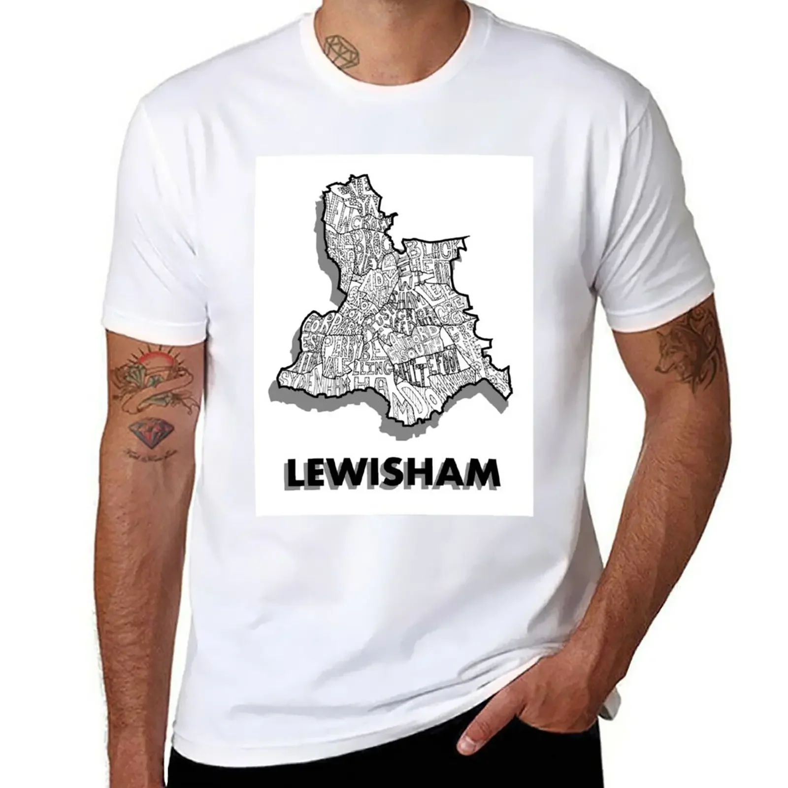 New Lewisham - London Boroughs T-Shirt plain anime Aesthetic clothing vintage graphic tee t shirts men