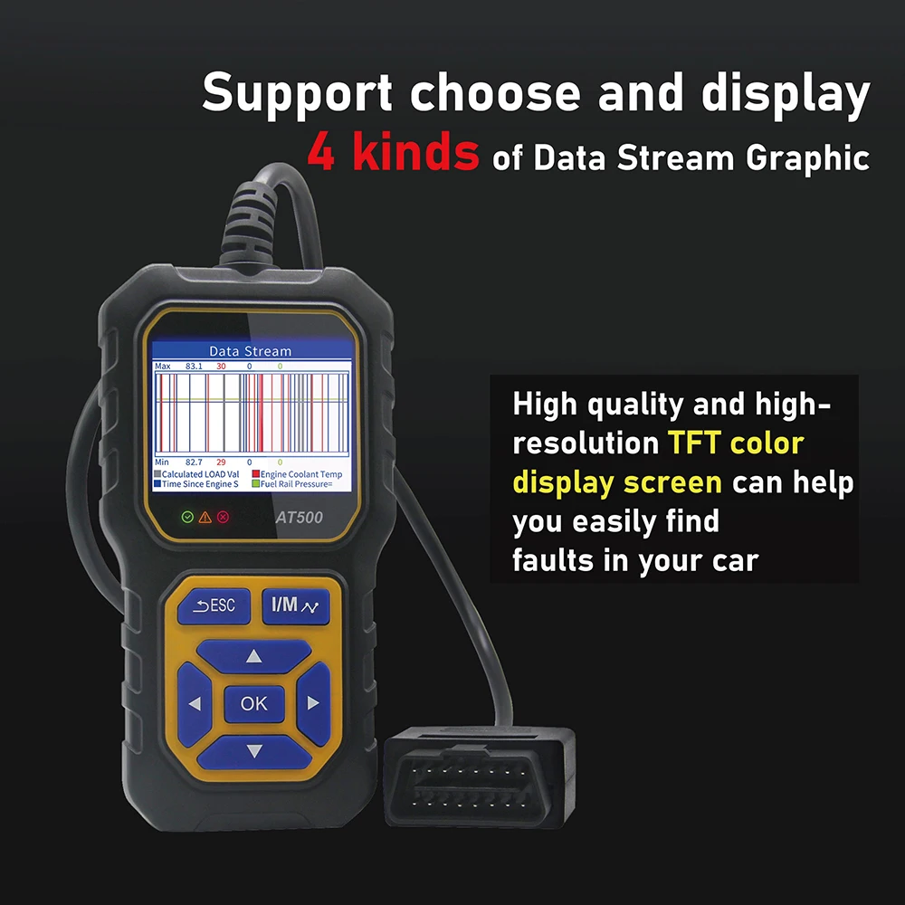 OBD Car Battery Tester BT60 12V 24V 100-2000 CCA 2Ah-220Ah Battery System Detect Auto Analyzer Car Battery Tool Cranking RV