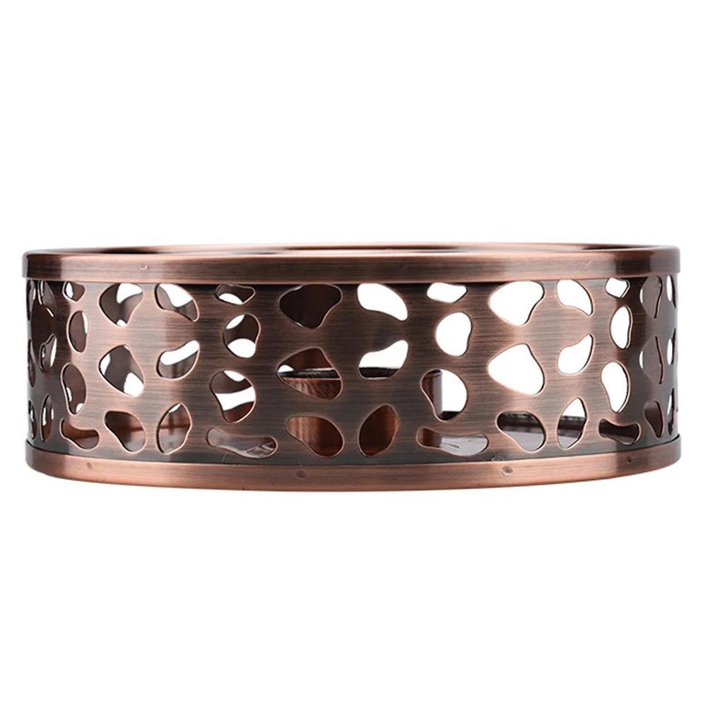 

Teapot Warmer Stainless Steel Tea Heating Pot Milk Warmer Removable Holder Ventilation Holes Home Office Coffee