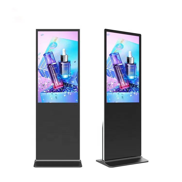 Floor Standing Indoor 43 Inch LCD Advertising Display Touch Interactive Screens AD Kiosk Stand Alone Digital Advertising Machine