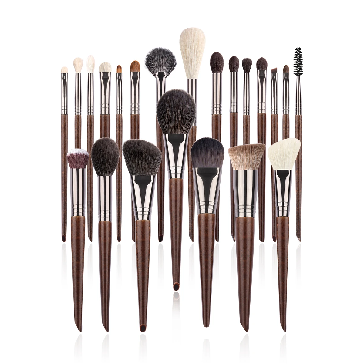 OVW Makeup Brushes Set Cosmetic Makeup Tools 22pcs  Natural  Hair Powder Foundation Highligh Lip Sculpting Blusher Eyelash