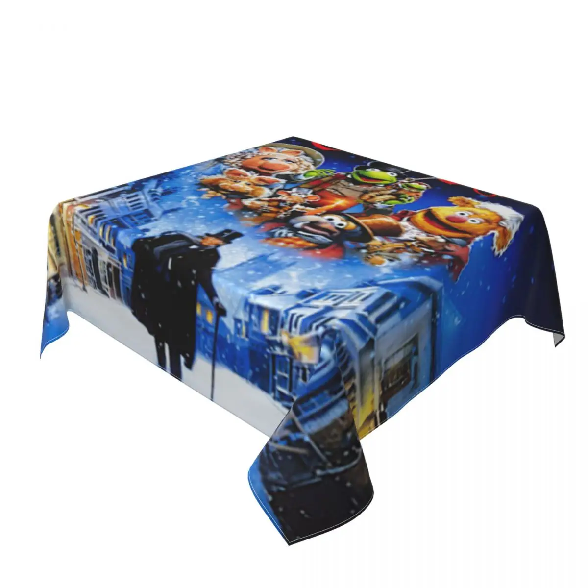 Muppet عيد الميلاد كارول مقاوم للماء مفرش المائدة مربع مفرش طاولة مقاوم للزيت لأحداث المطبخ غطاء طاولة الطعام