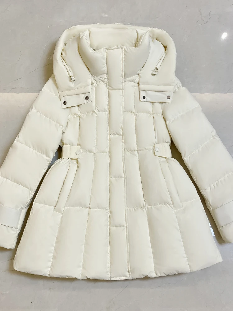 Winter 90% White Duck Down Jacket Women 2025 Fashion Female Thick Warm Fluffy Parkas Loose Oversized Puffer Coat Outwear