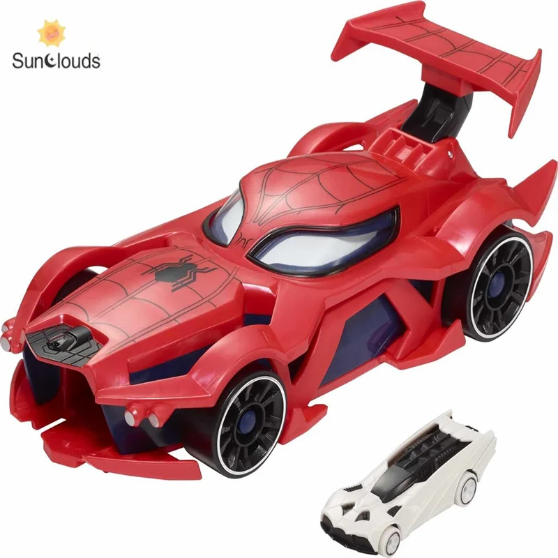 Web-Car Set with Toy Character Car and Launcher, Kid-Activated Movement Includes Focusing Eyes