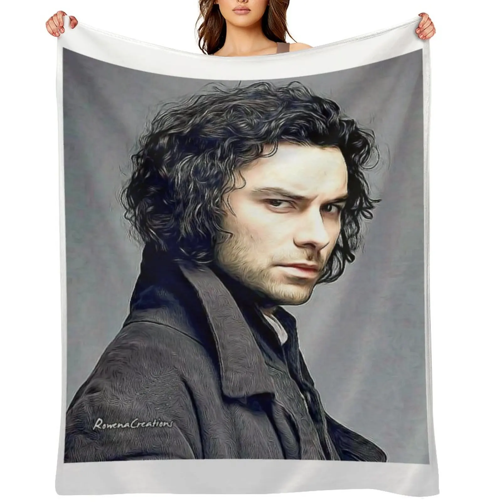 

Aidan Turner Throw Blanket for sofa Kid'S Cute Personalized Gift Blankets