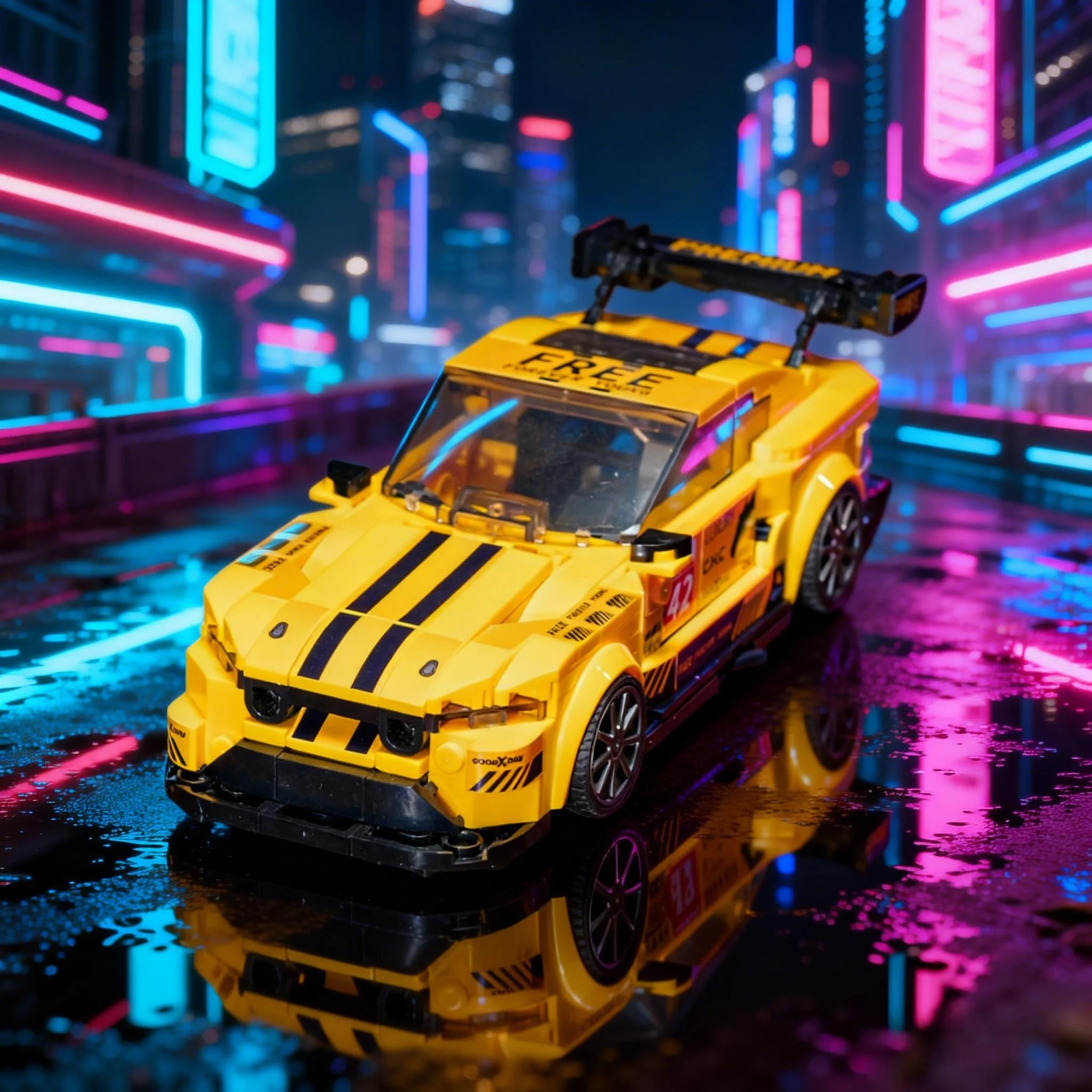 

New product Car City Racing Car Building Blocks Sports Car Garage MOC Creative Vehicle Toys Kid Adult Christmas Birthday Gifts