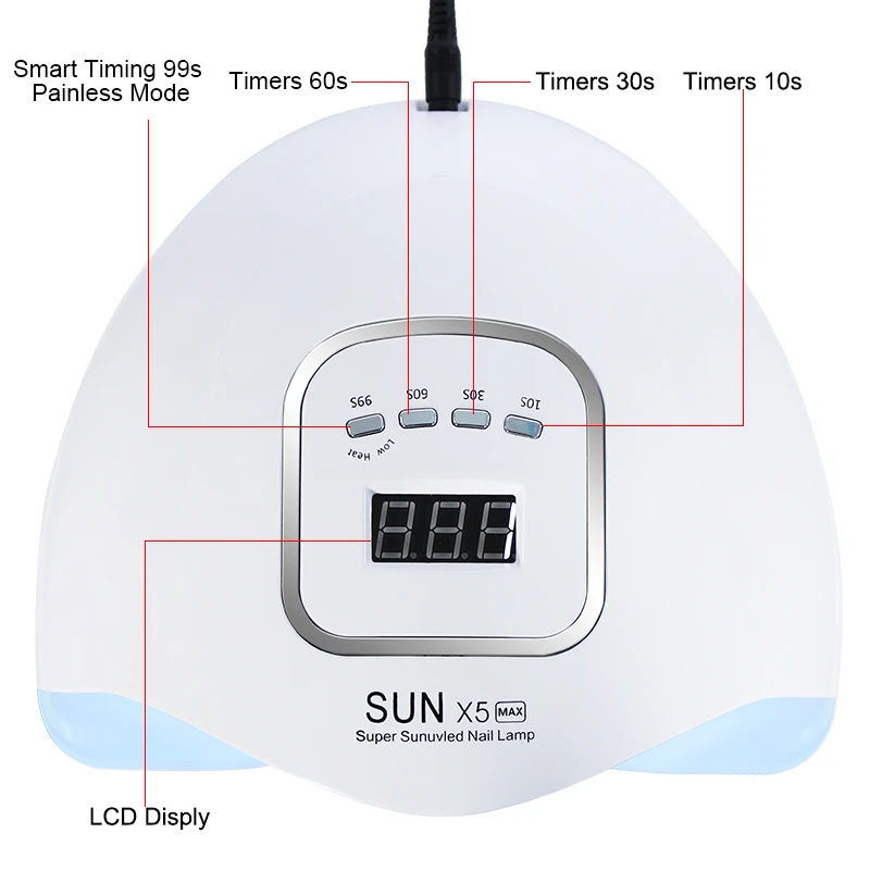 Nail Dryer Machine Professional Manicure Lamp 45 LEDs High Power UV Nail Light With Auto Sensor Smart Nail Salon Equipment Tools