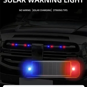 Mini-LED von Solarenergie Warnwarnung leichte Sicherheitssicherheits Sicherheitssicherung Wireless Alarm Anti-Lehrer-Pflegelampe, die Schaufensterpuppe Alarmlampe fladet 6 Hauptverkäufe Anti -Diebstahl -Lampe - №2