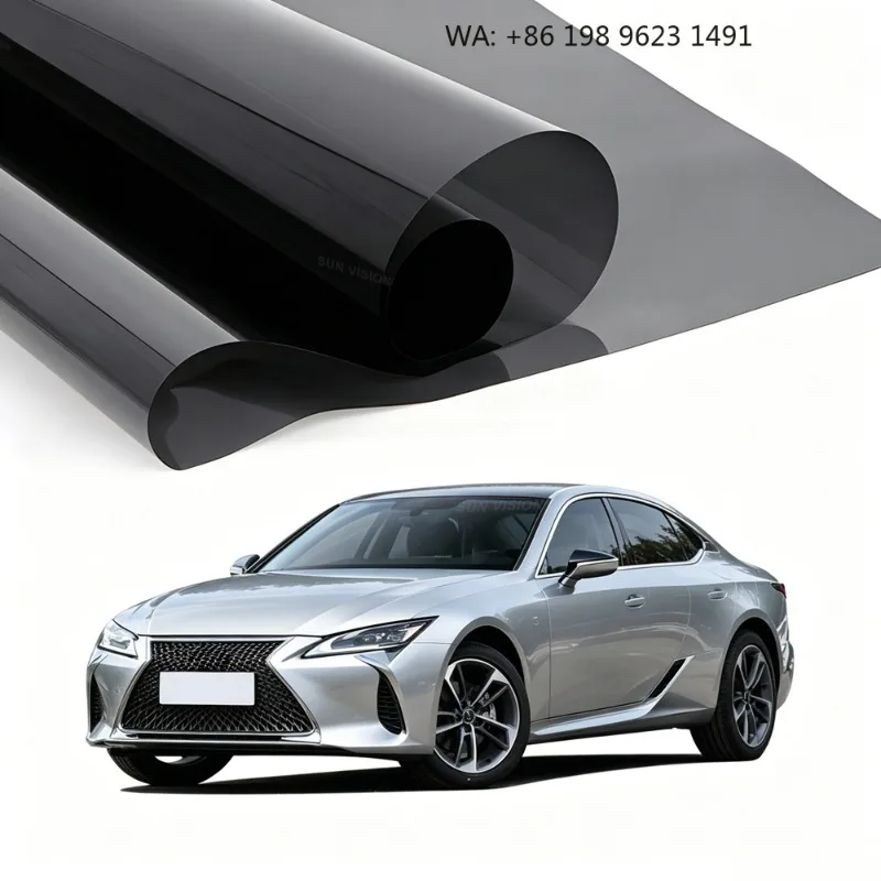 Professional Car Glass Solar Film Heat Insulation 100% UV Stop HD View Safety Explosion Proof Privacy Factory ized Logo
