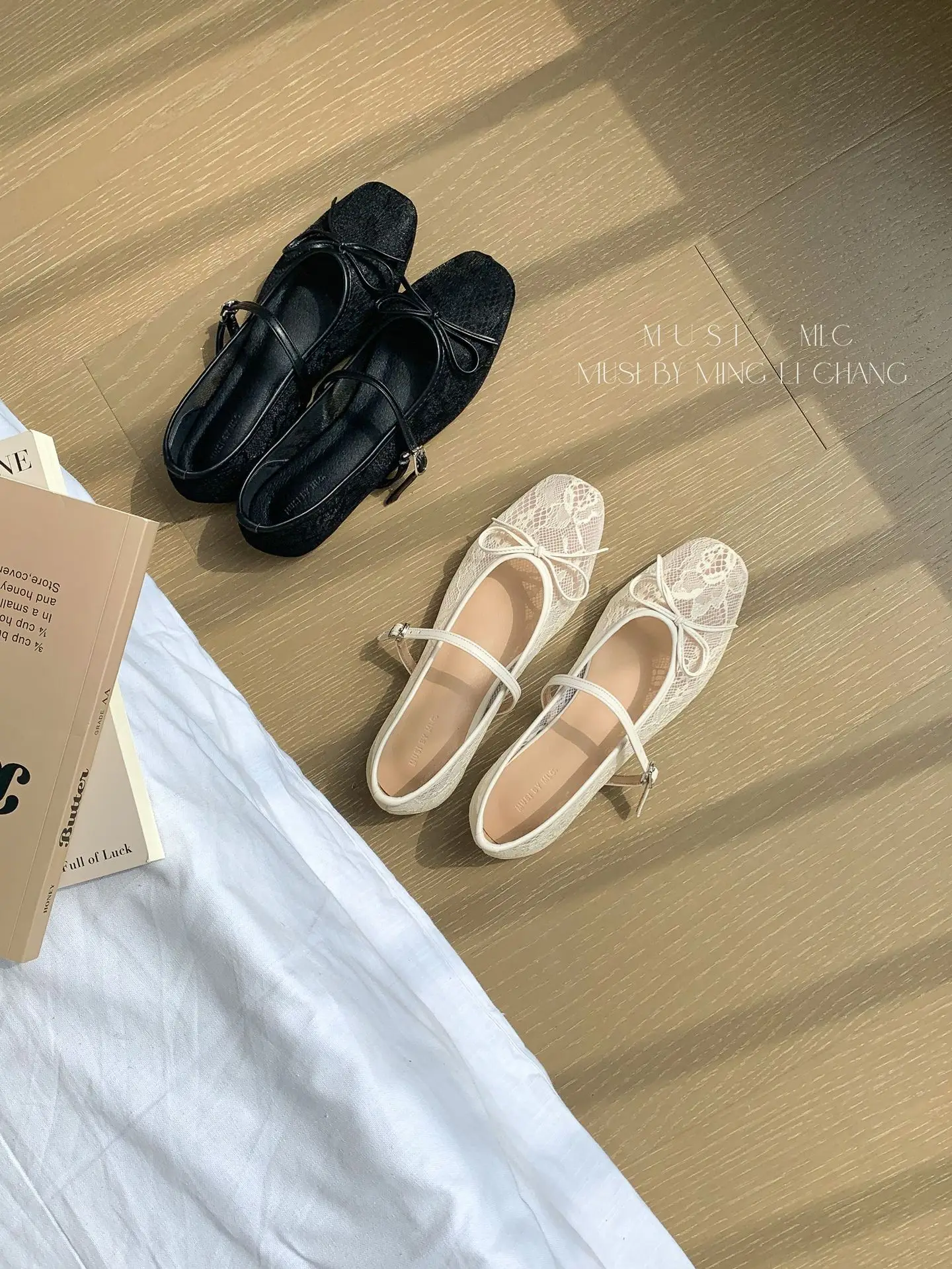 Casual Woman Shoe Round Toe Female Footwear Ballet Flats Modis Comfortable Dress Summer Ballerinas New 2025 Fretwork Lace Lace-U