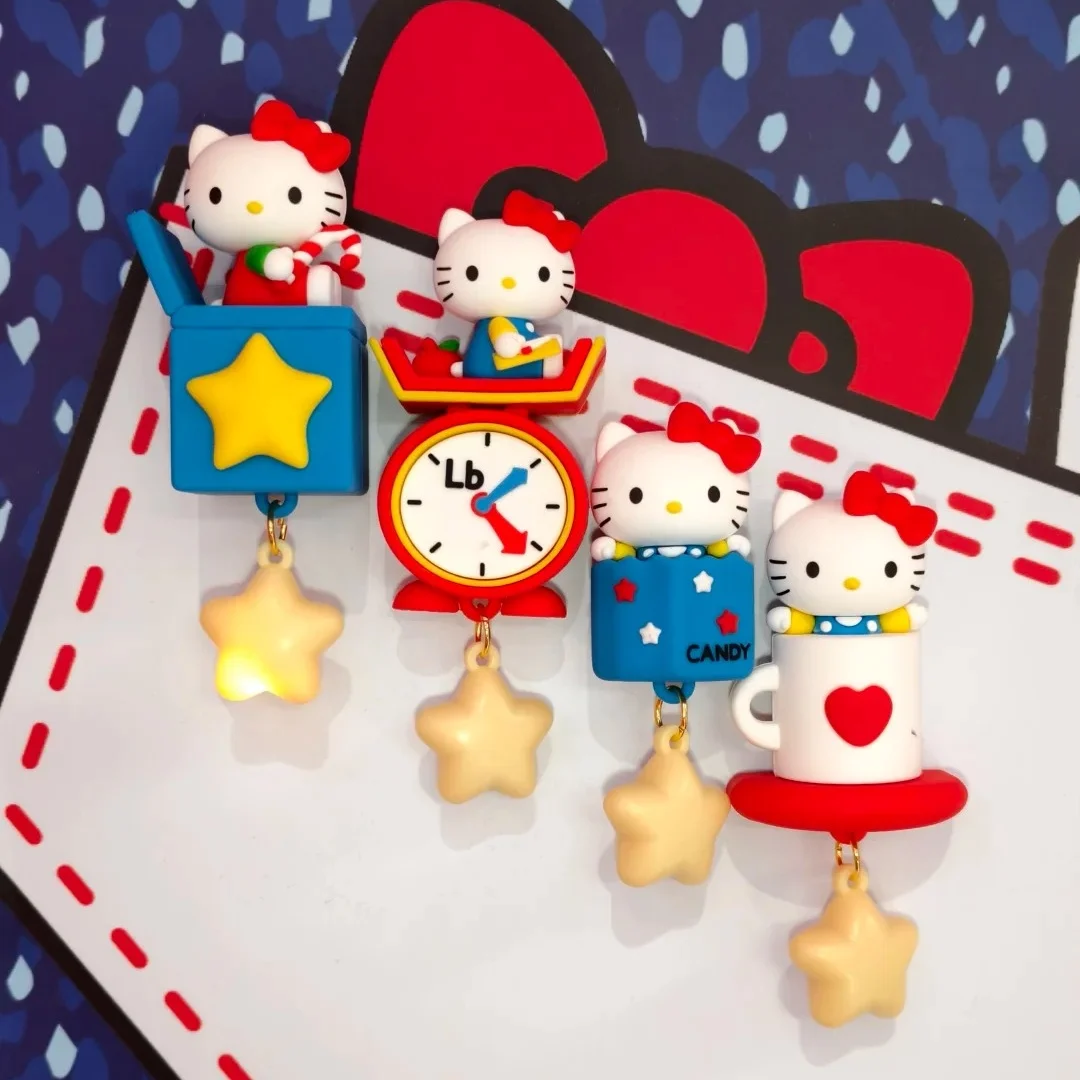 

Hellokitty Vintage Restaurant Series Glowing Star Fridge Magnet Blind Box Collectible Gift For Hellokitty Fans