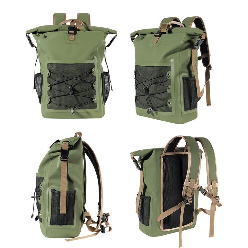 New outdoor waterproof bag, camping adventure river rafting water sports storage dry and wet separation waterproof bag