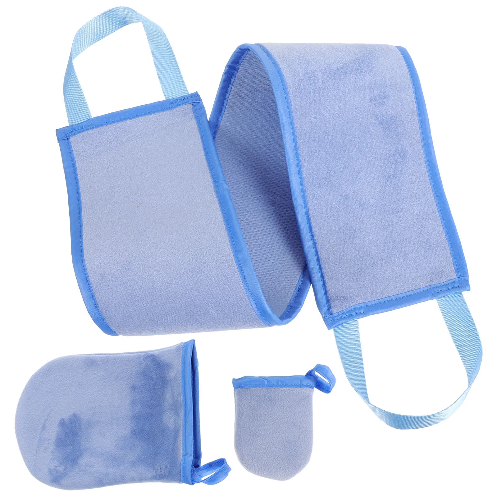 1 set Self Tanning Back Applicator Lotion Sunscreen Flocking Mitt Adult Safe Even Application