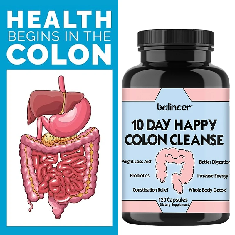 Super Colon Cleanse - 10 Day Intestinal Cleanse - Detox, Constipation, Energy, Gluten Free, Dairy Free, Natural Herbal Extracts