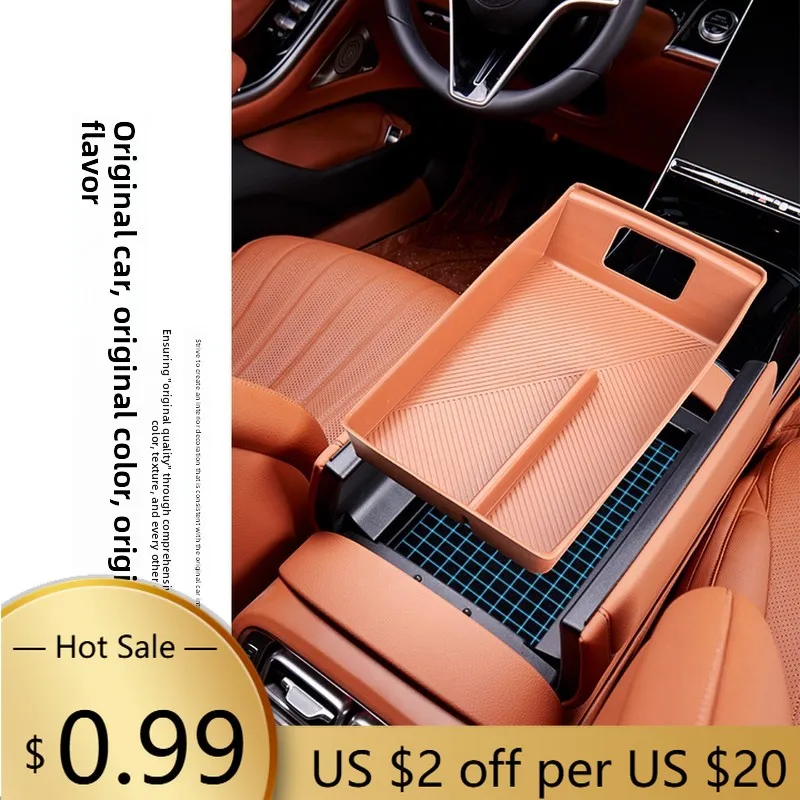 

Чехлы на руль подходят для Mercedes-Benz S400L, подлокотник с центральным управлением, силиконовый ящик для хранения S450L, ящик для хранения ca