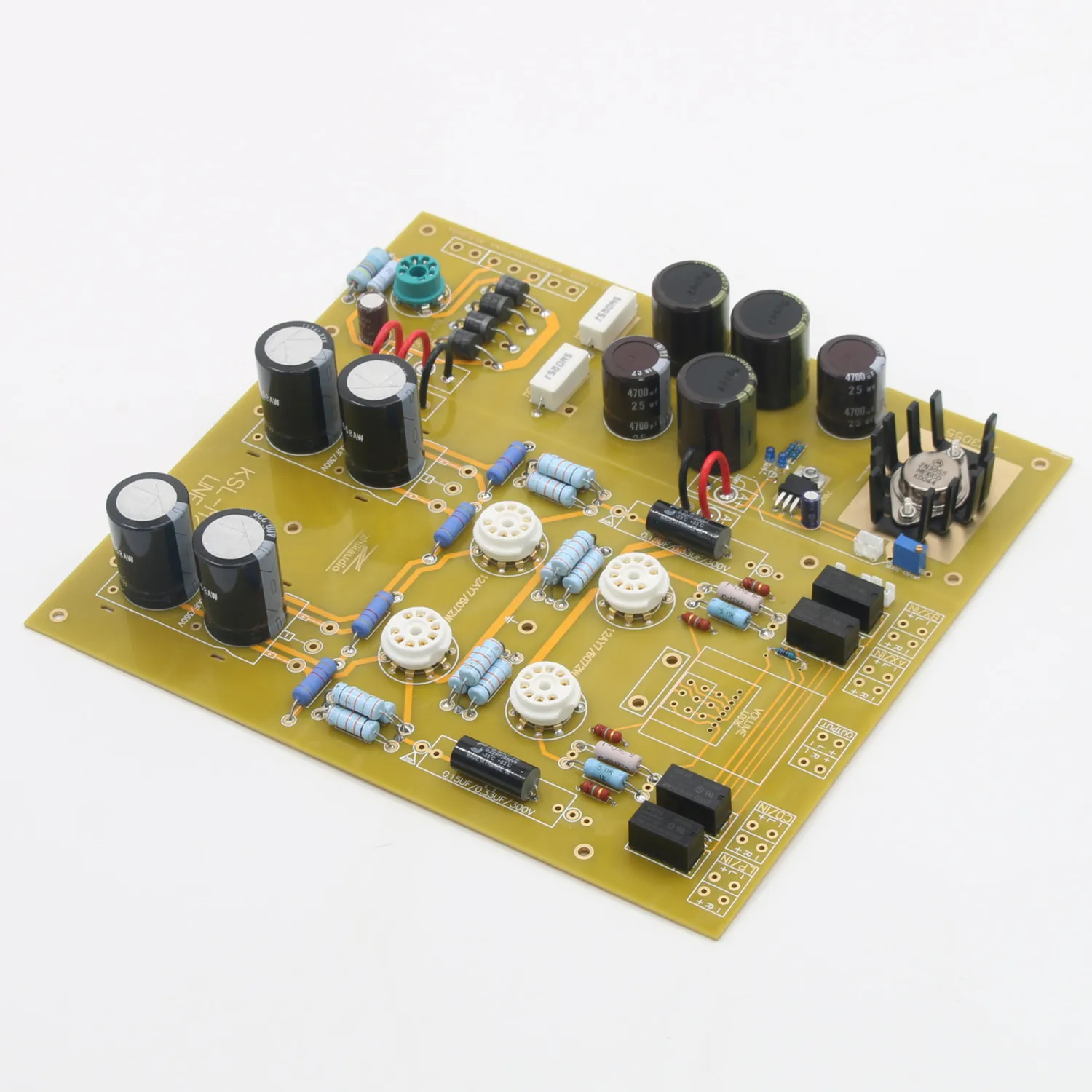 На основе Kondo KSL-M7 Line HiFi DIY 12AY7 вакуумная лампа аудио звуковой предусилитель комплект платы