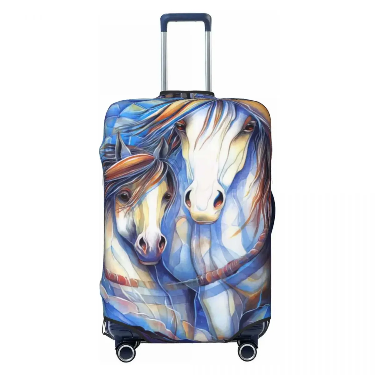 Horses Print Luggage Protective Dust Covers Elastic Waterproof 18-32inch Suitcase Cover Travel Accessories